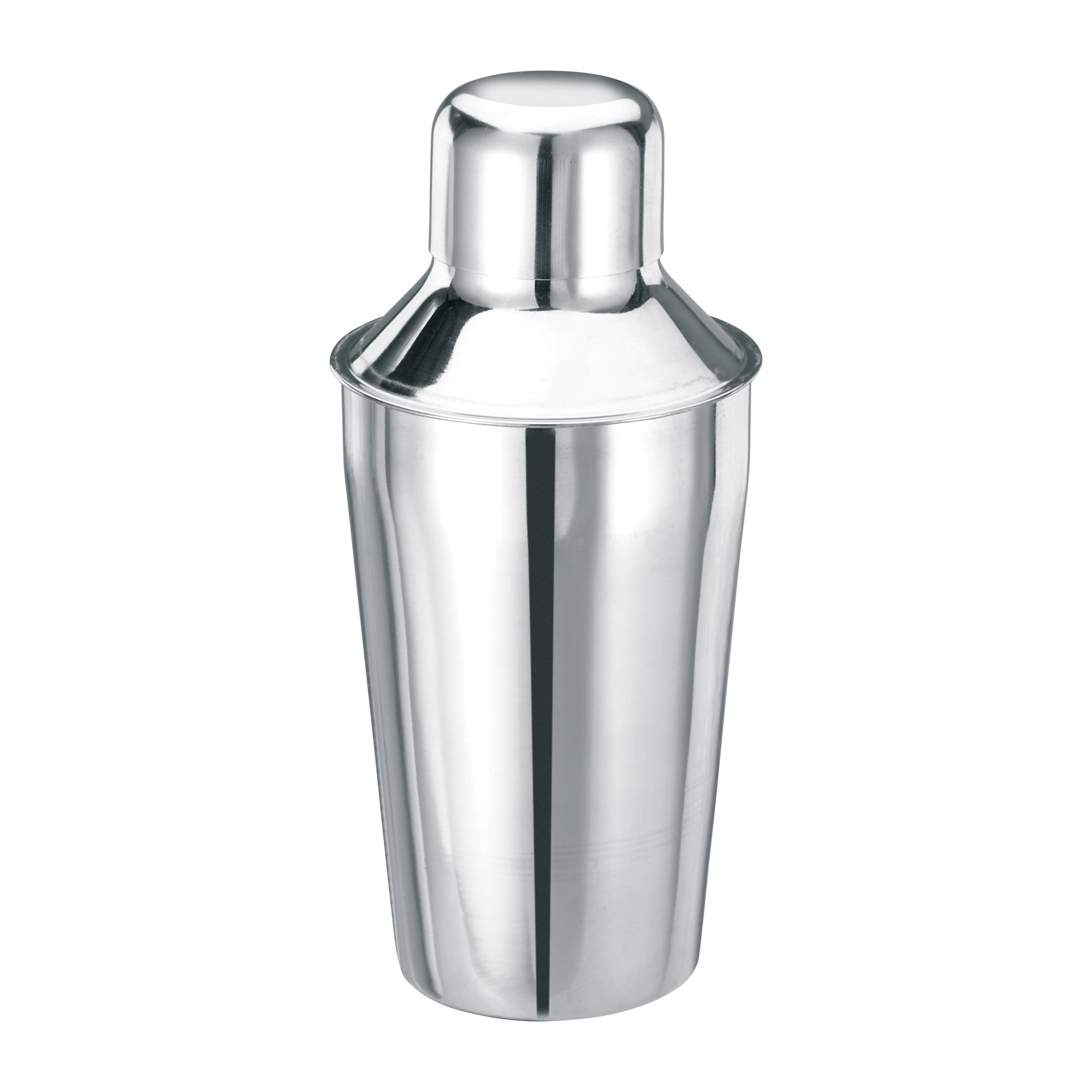 Winco BS-310 3-Piece Stainless Steel 10 oz. Bar Shaker Set