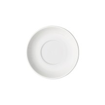 Winco BSC-4 Birkhall Porcelain Saucer with Rolled Edge 4" dia. - 3 dozen