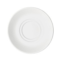 Winco BSC-65RE Birkhall Porcelain Saucer with Rolled Edge 6-7/8" dia. - 3 dozen
