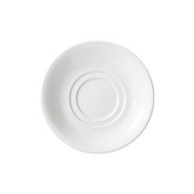 Winco BSC-6RE Birkhall Porcelain Saucer with Rolled Edge 6" dia. - 3 dozen