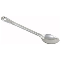 Winco BSON-13 Prime 13&quot; Stainless Steel Solid One-Piece Basting Spoon