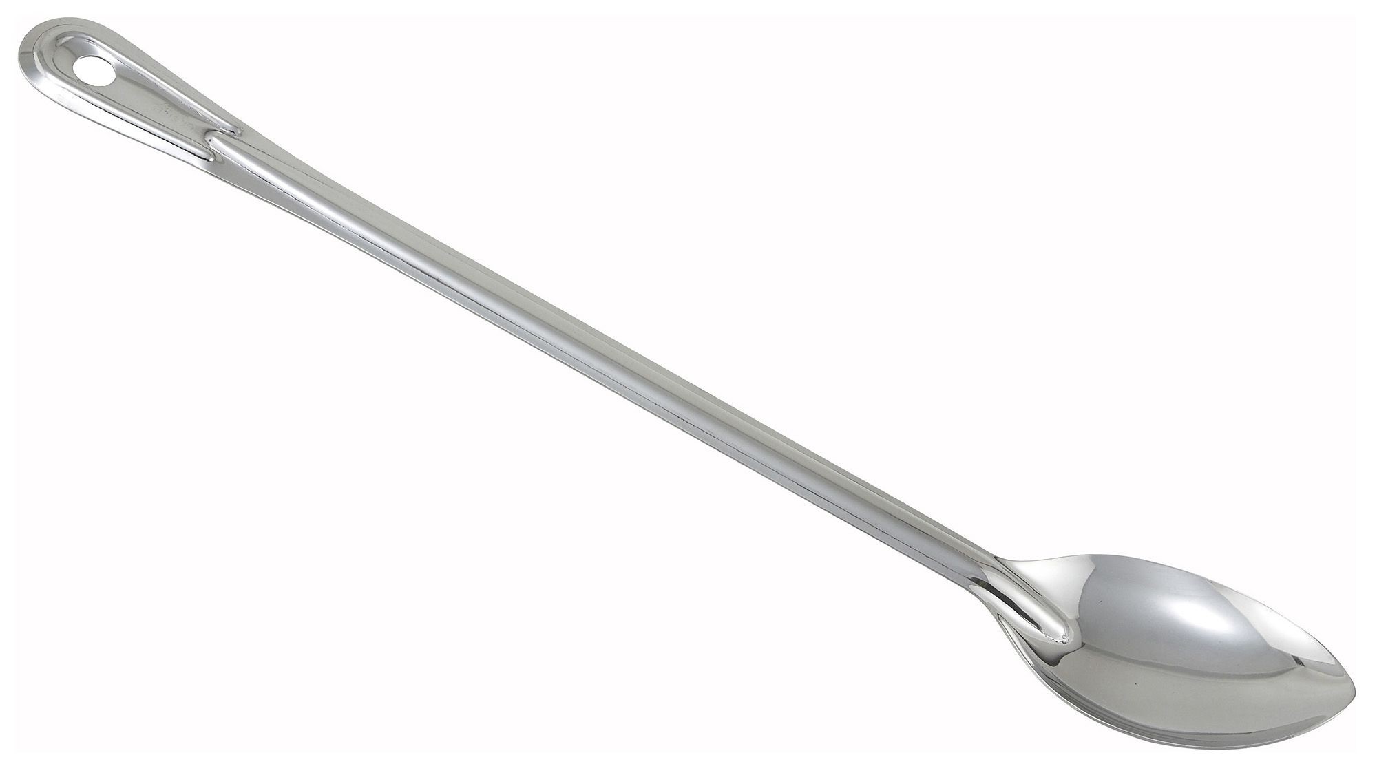 Winco BSON-18 Prime 18" Stainless Steel Solid One-Piece Basting Spoon