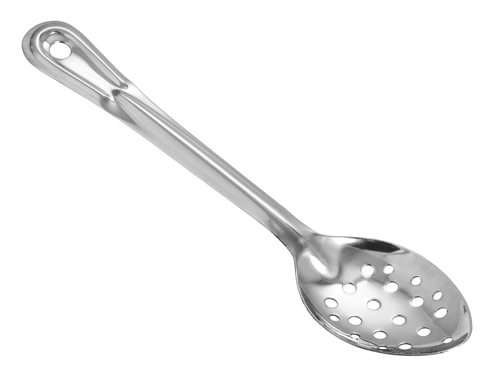 Winco BSPT-11 Perforated Stainless Steel Basting Spoon 11"
