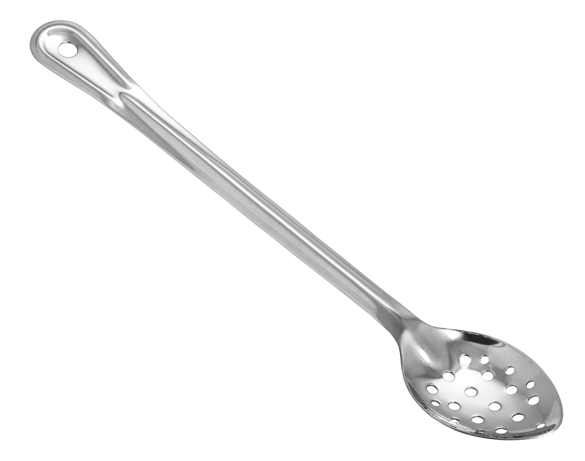Winco BSPT-15 Perforated Stainless Steel Basting Spoon 15"