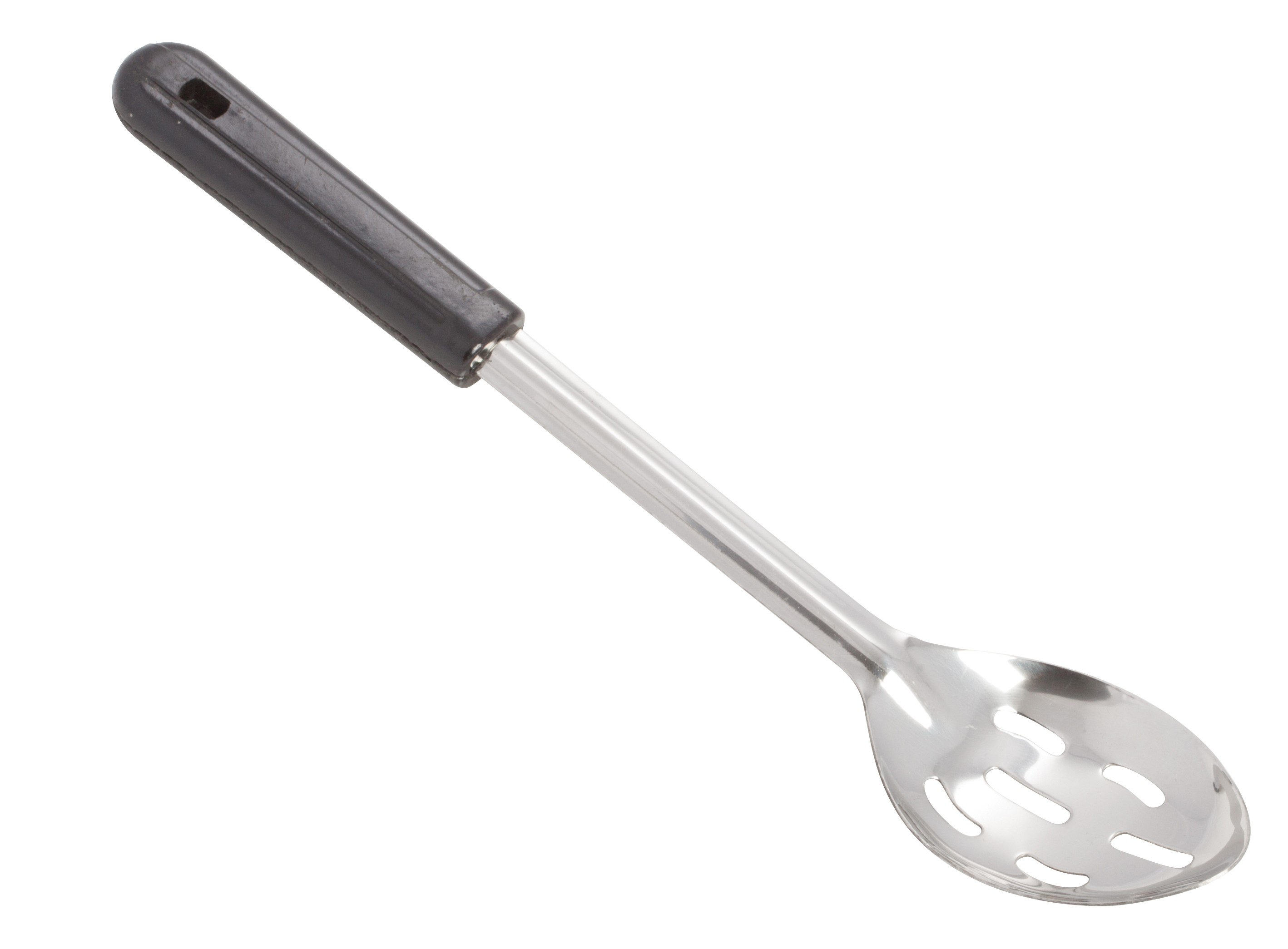 Winco BSSB-13 Slotted Stainless Steel Basting Spoon with Bakelite Handle 13"
