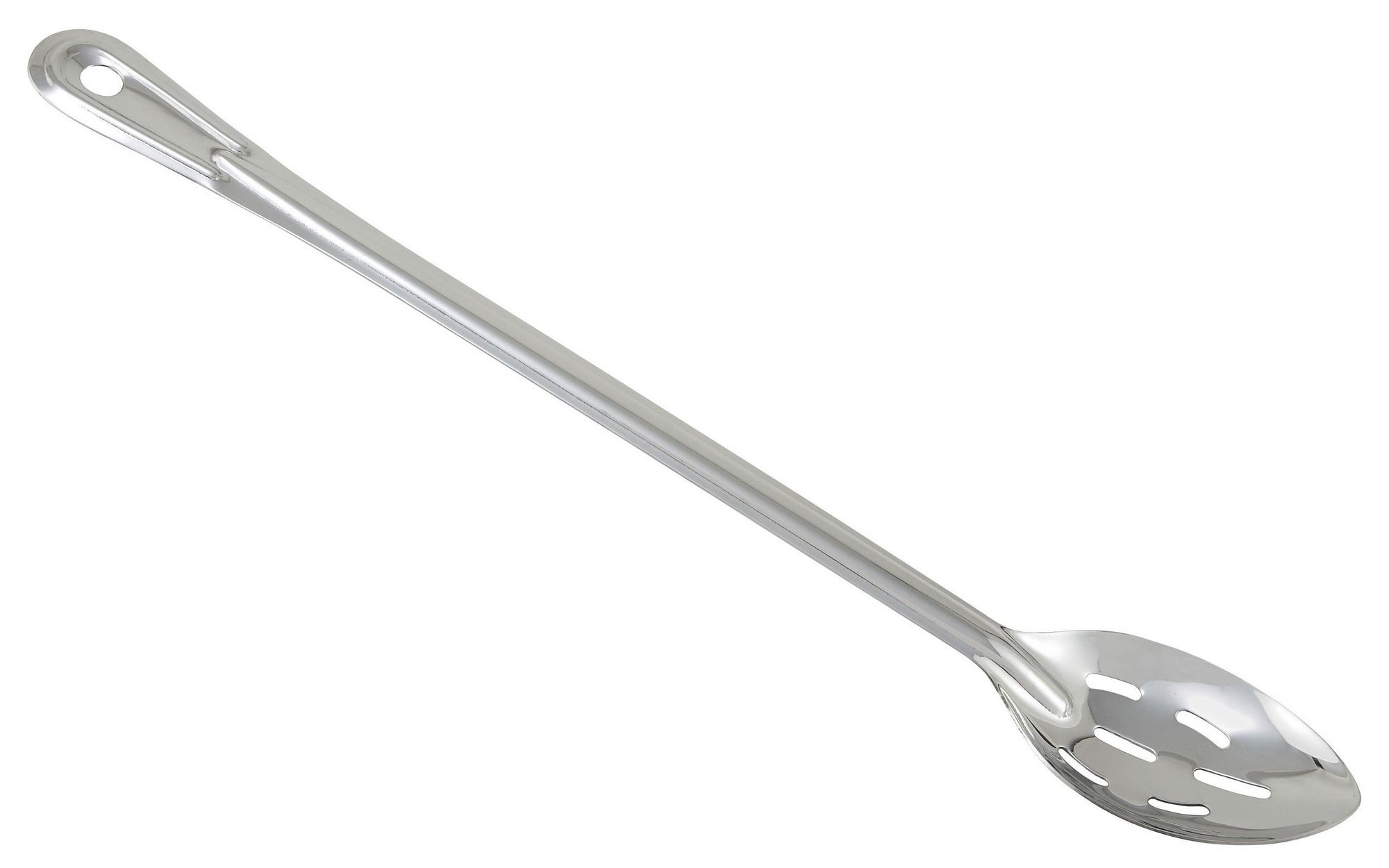 Winco BSSN-18 Prime 18" Stainless Steel One Piece Slotted Basting Spoon