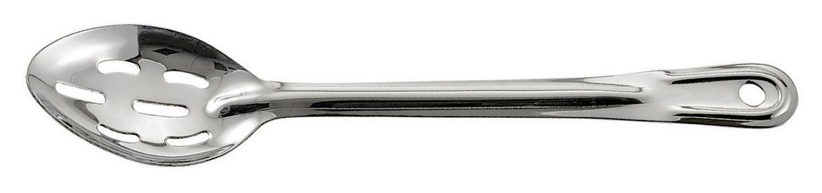 Winco BSST-11H 11" Stainless Steel Slotted Basting Spoon