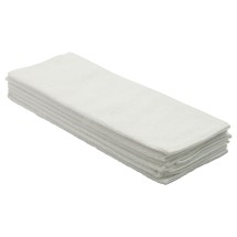 Winco BTM-16W Microfiber Bar Towel Set, White 16" x 16"