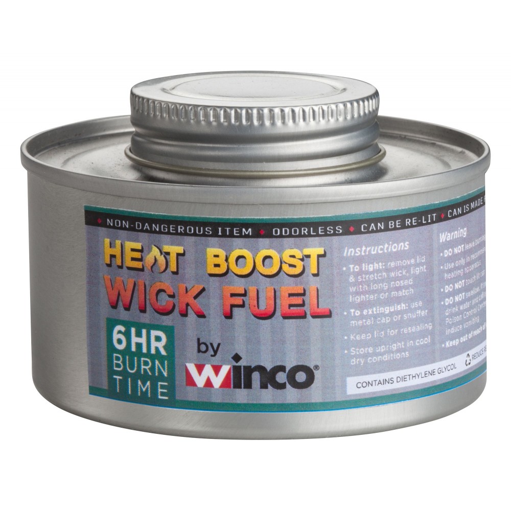 Winco CF6 6Hour Chafing Fuel Can with Twist Cap, WickType LionsDeal