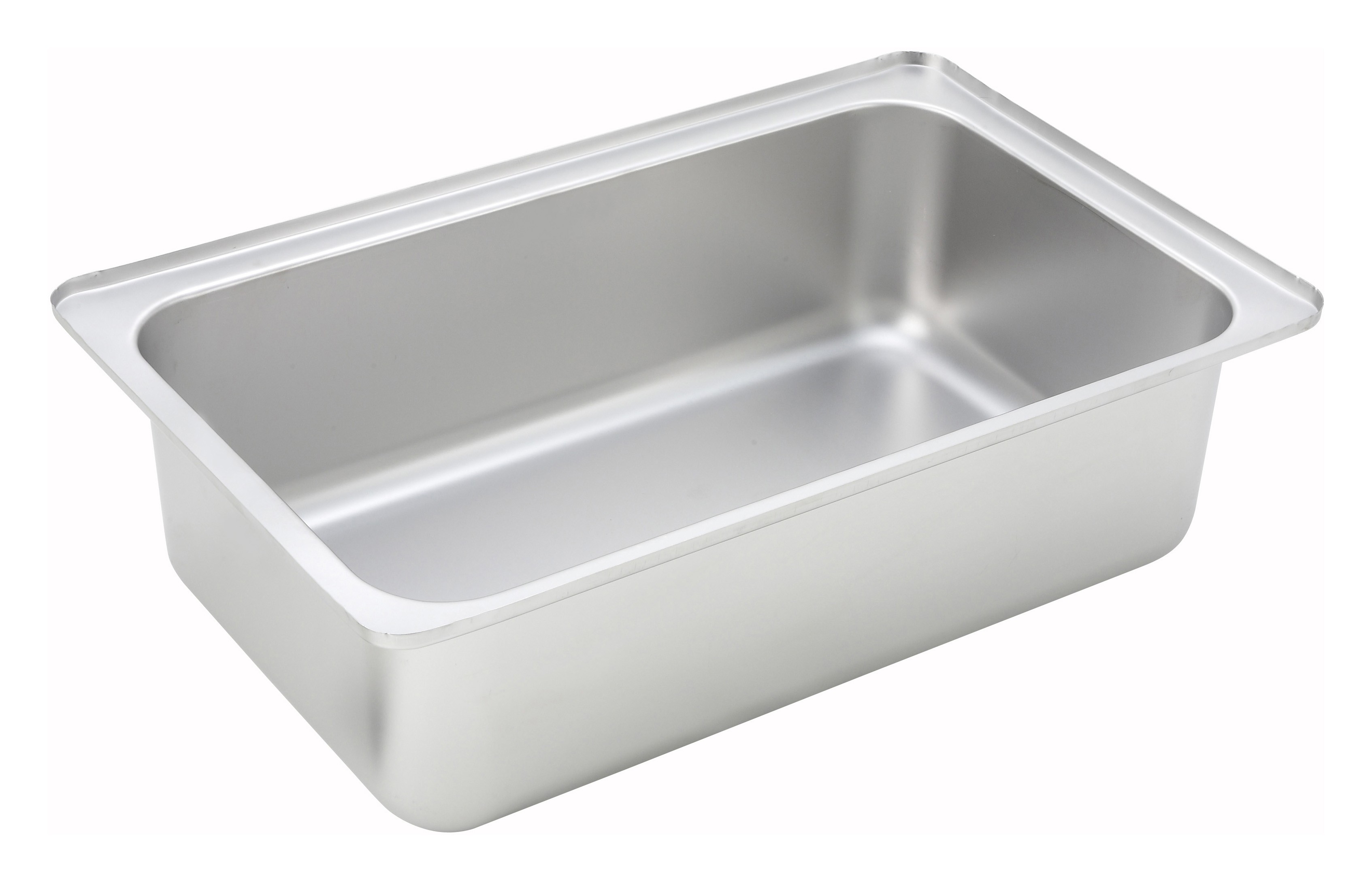 Winco C-WPF6 Full Size Stainless Steel Dripless Water Pan 6" Deep