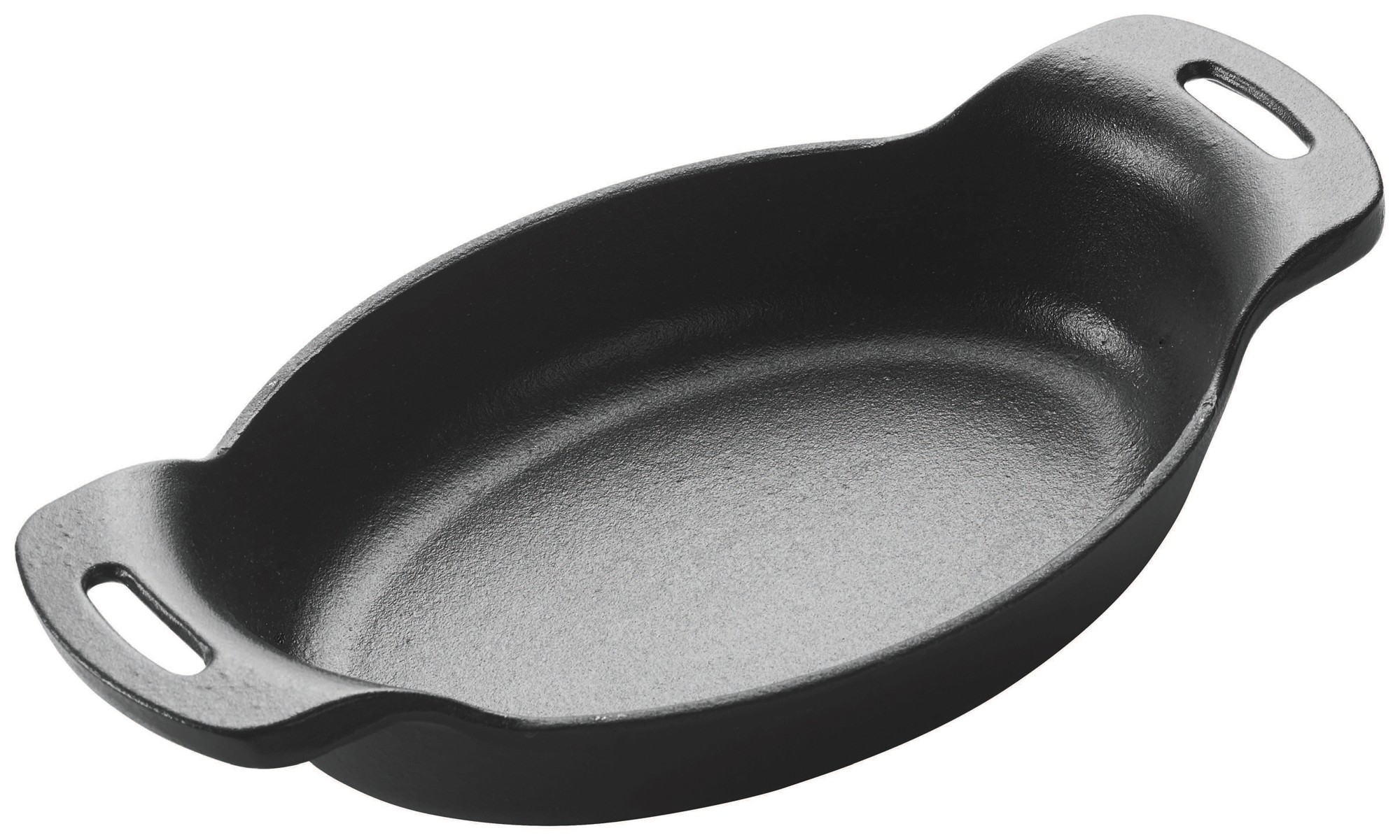 Winco CASM-7O FireIron Oval Mini Cast Iron Server, 16 oz.
