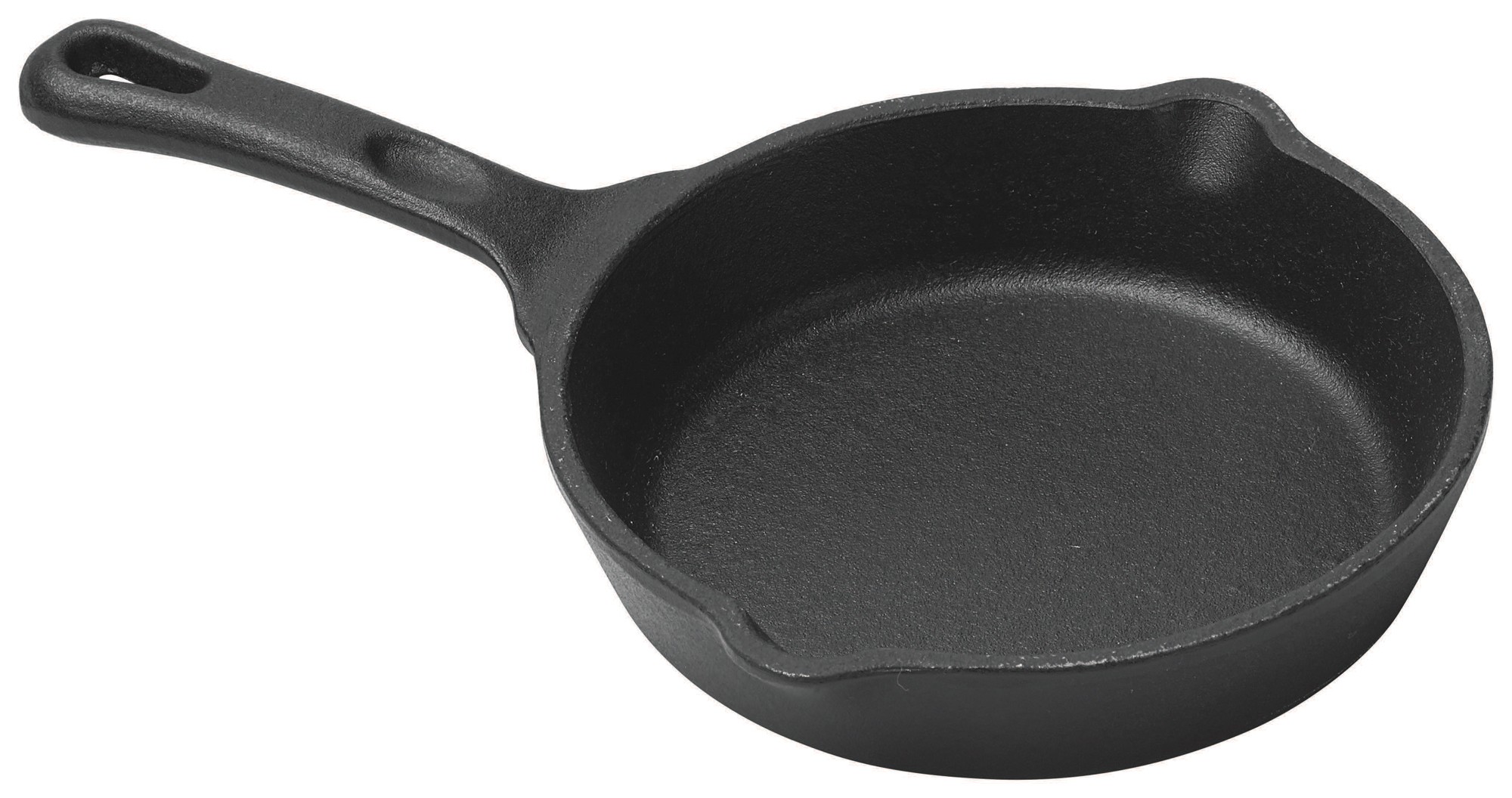 Winco CAST-5 FireIron Round Mini Cast Iron Skillet, 7-1/4 oz.