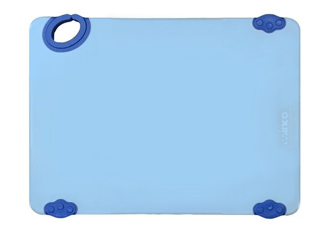 Winco CBK-1218BU STATIKBOARD Blue Plastic Cutting Board , 12" x 18" x 1/2"