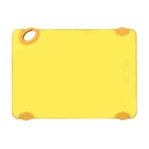 Winco CBK-1218YL STATIKBOARD Yellow Plastic Cutting Board, 12" x 18" x 1/2"