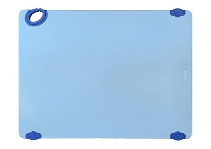 Winco CBK-1520BU STATIKBOARD Blue Plastic Cutting Board, 15" x 20" x 1/2"