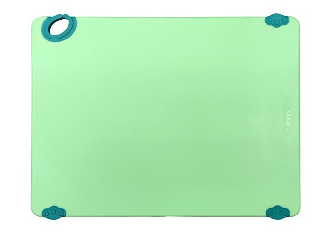 Winco CBK-1520GR STATIKBOARD Green Plastic Cutting Board, 15" x 20" x 1/2"