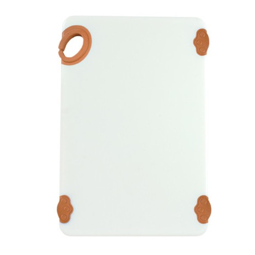 Winco CBN-1218BN STATIKBOARD Brown Plastic Cutting Board, 12" x 18" x 1/2"