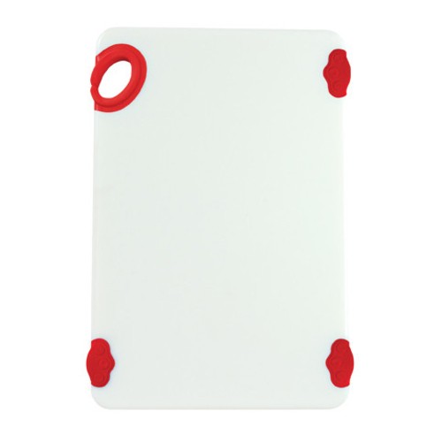 Winco CBN-1218RD STATIKBOARD Red Plastic Cutting Board, 12" x 18" x 1/2"