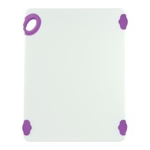 Winco CBN-1520PP Purple StatikBoard Cutting Board with Hook, 15&quot; x 20&quot; x 1/2&quot;