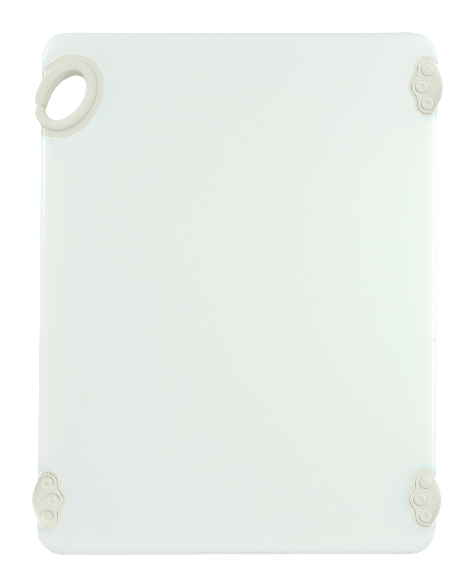 Winco CBN-1520WT White StatikBoard Cutting Board with Hook, 15" x 20" x 1/2"
