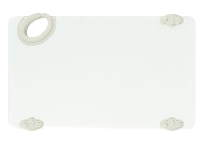 Winco CBN-610WT STATIKBOARD White Plastic Cutting Board, 6" x 10" x 1/2"