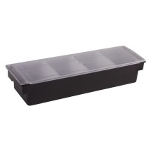 Winco CCH-4 4 Compartment Condiment Holder
