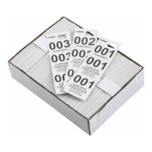 Winco CCK-5WT White Coat Check Tags (500 Pieces per Box)