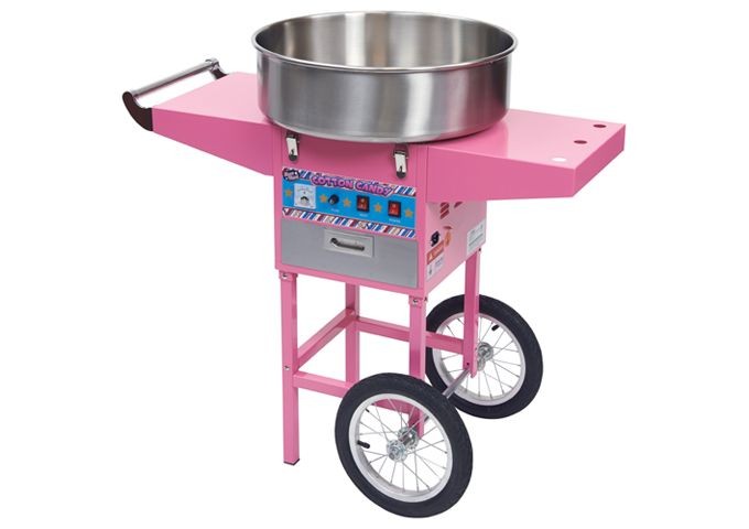 Winco CCM-28M ShowTime Cotton Candy Machine with Cart