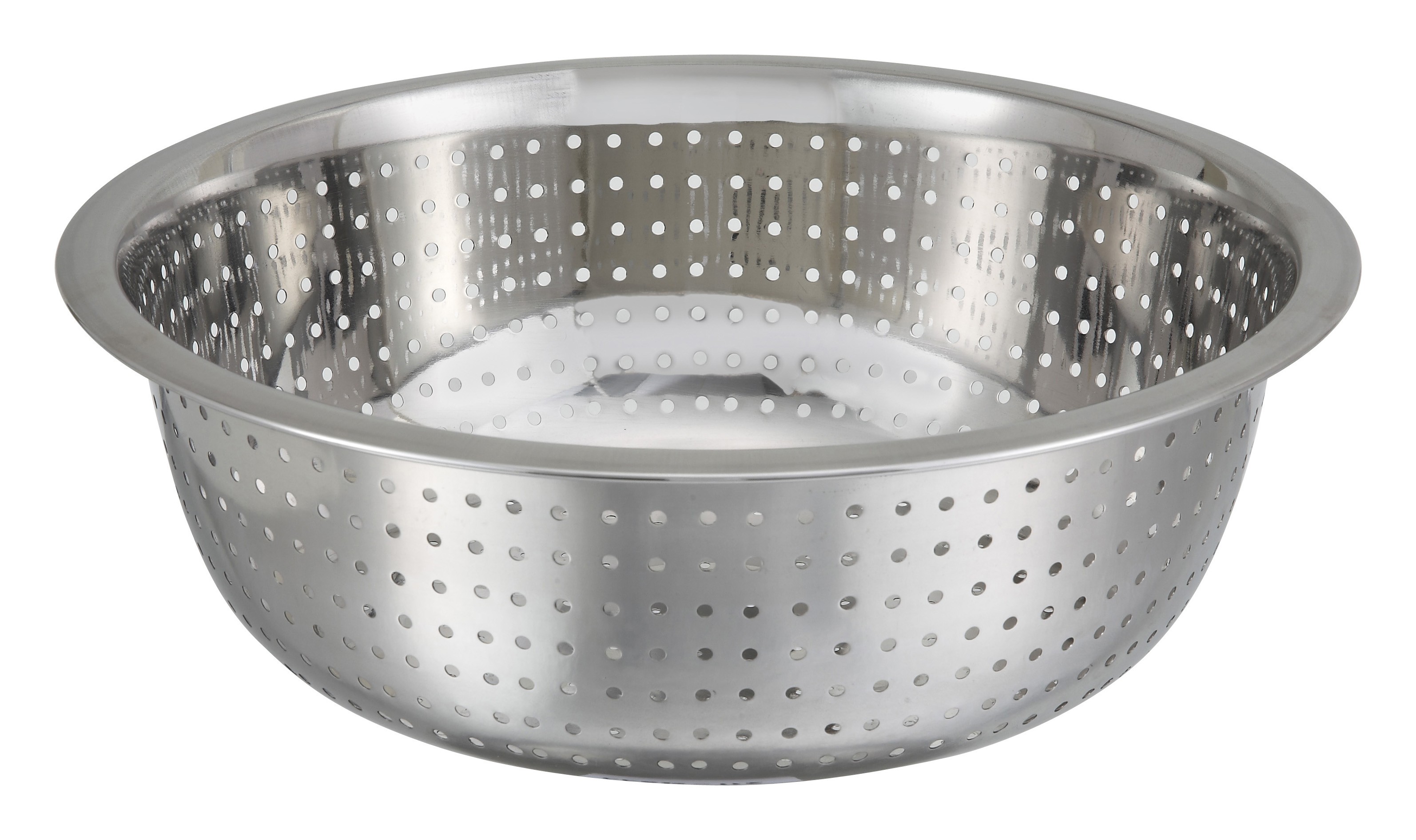 Winco CCOD-11S Stainless Steel Chinese Colander with 2.5 mm Holes 11"
