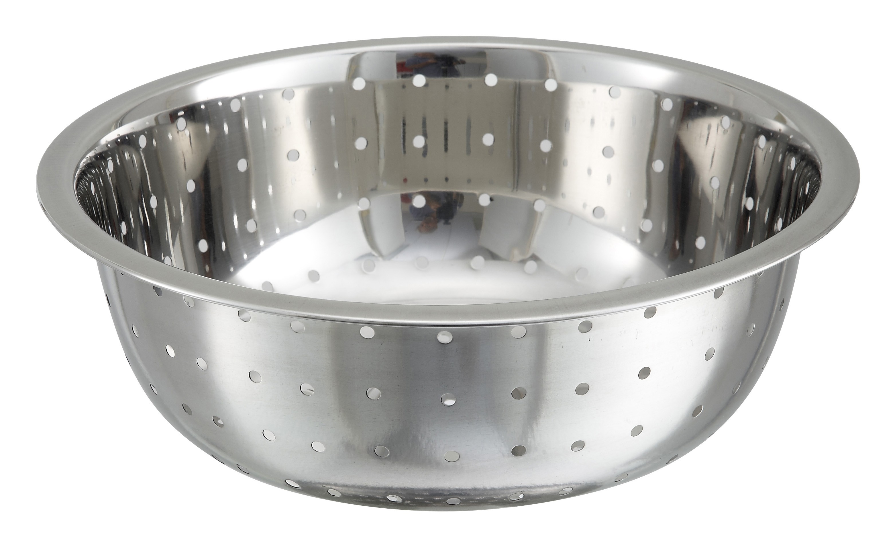 Winco CCOD-13L Stainless Steel Chinese Colander with 5 mm Holes 13"