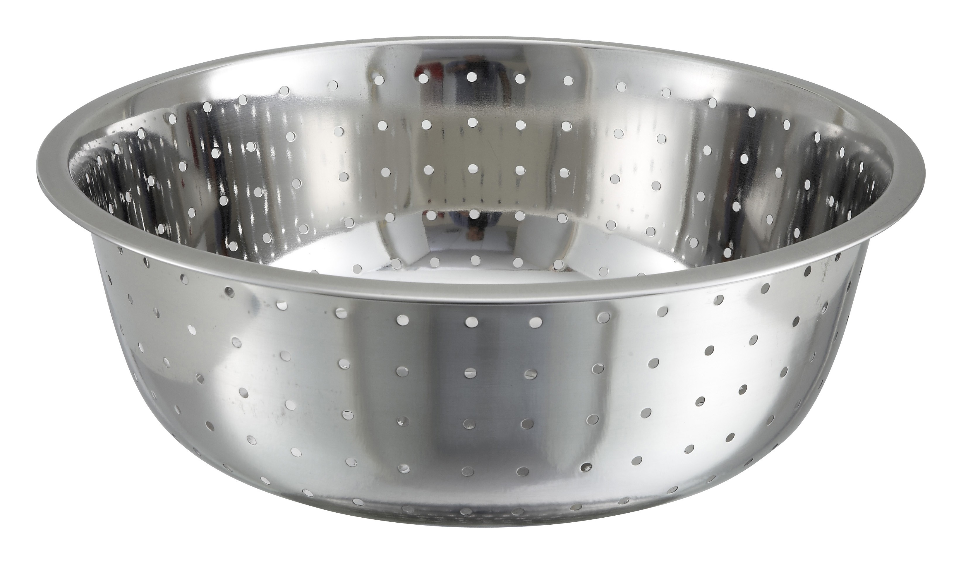 Winco CCOD-15L Stainless Steel Chinese Colander with 5 mm Holes 15"