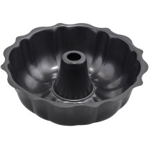 Winco CCP-10F 10&quot; Aluminized Carbon Steel Non-Stick Fluted Cake Pan