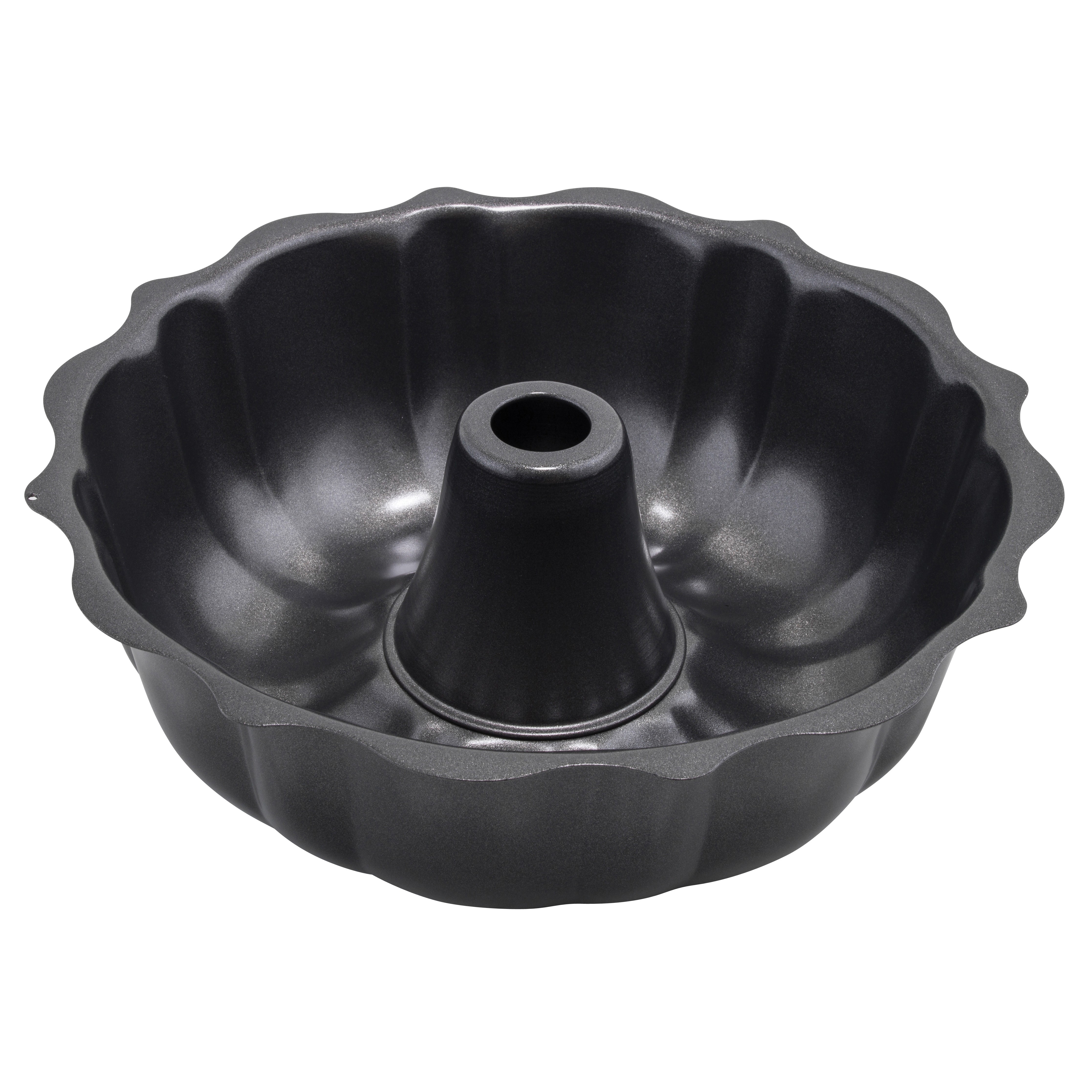 Winco CCP-10F 10" Aluminized Carbon Steel Non-Stick Fluted Cake Pan