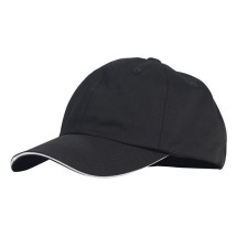 Winco CHBC-4BK Chef Black Baseball Hat, 4.75&quot; H