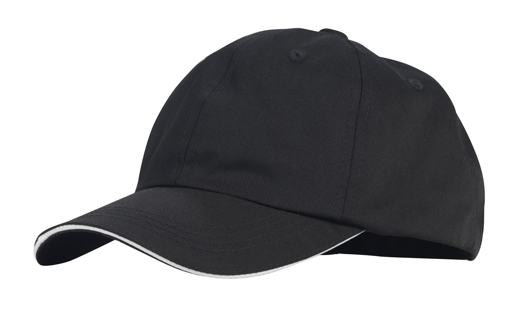 Winco CHBC-4BK Chef Black Baseball Hat, 4.75" H