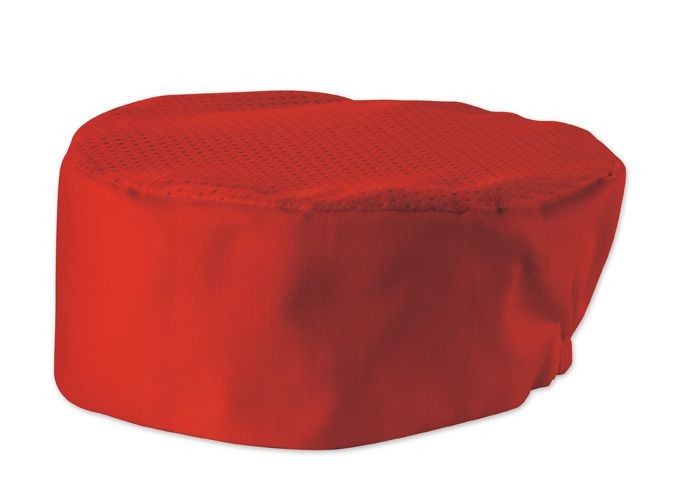 Winco CHPB-3RR Chef Red Pillbox Hat, Regular 3.5"H