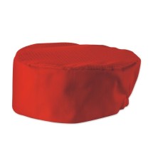 Winco CHPB-3RR Chef Red Pillbox Hat, X-Large 3.5&quot;H