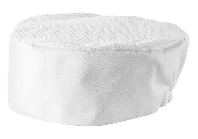 Winco CHPB-3WR Chef White Pillbox Hat, Regular Size 3.5"H