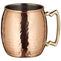 Winco CMM-20H Copper Hammered Moscow Mule 20 oz. Mug
