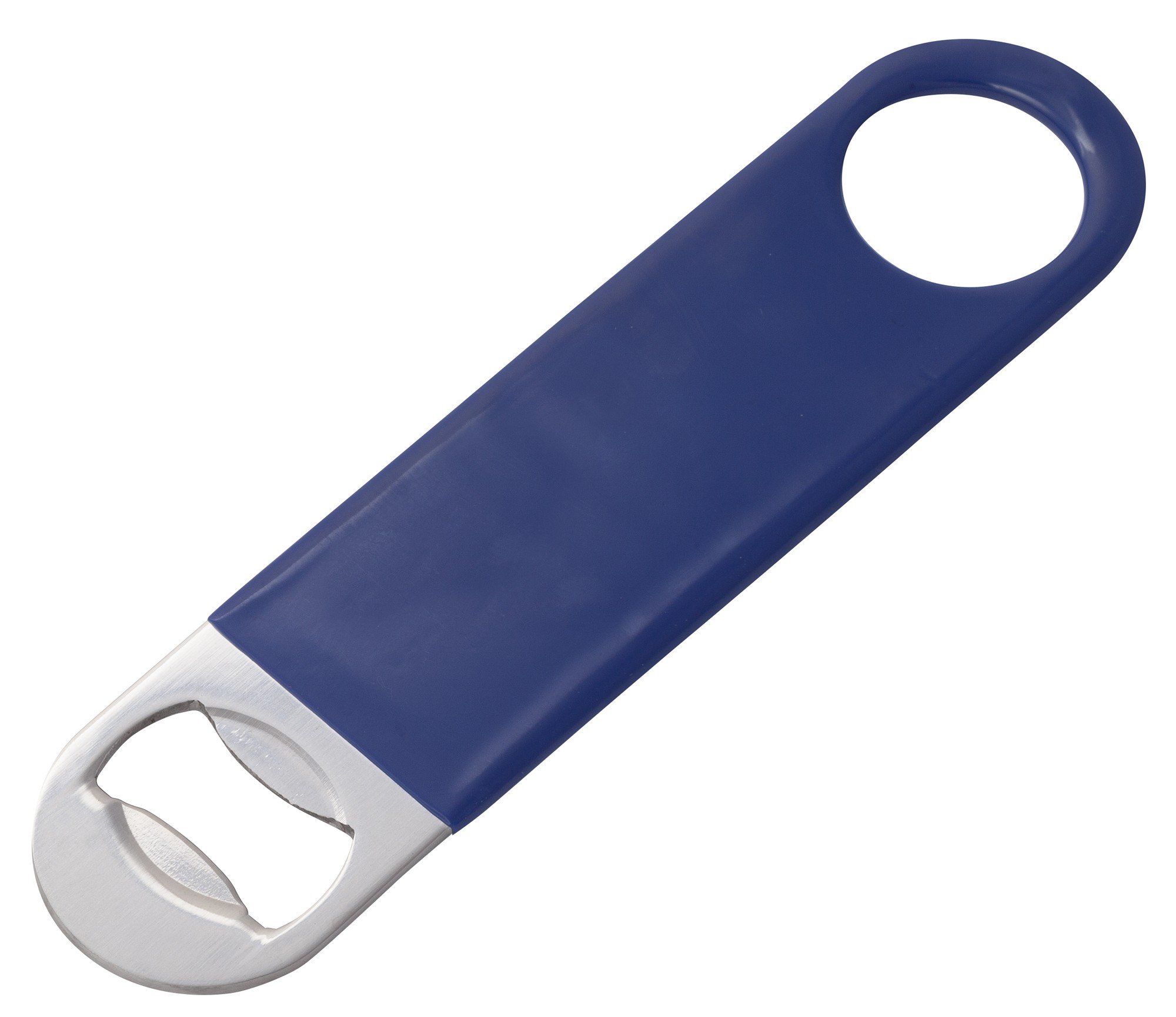 Winco CO-301PB PVC Coated Blue Flat Bottle Opener