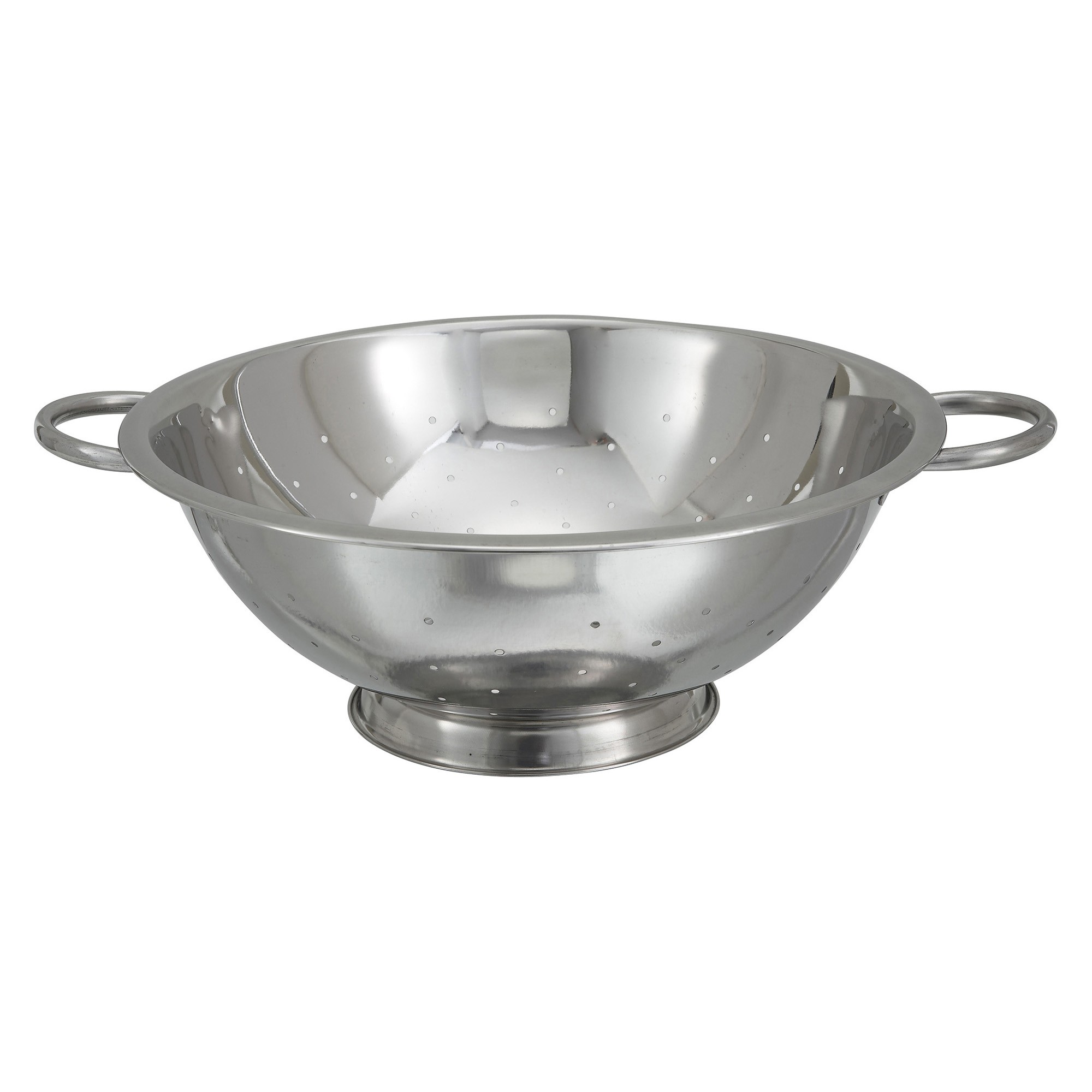 Winco COD-14 Stainless Steel 14 Qt. Colander 16-1/2"