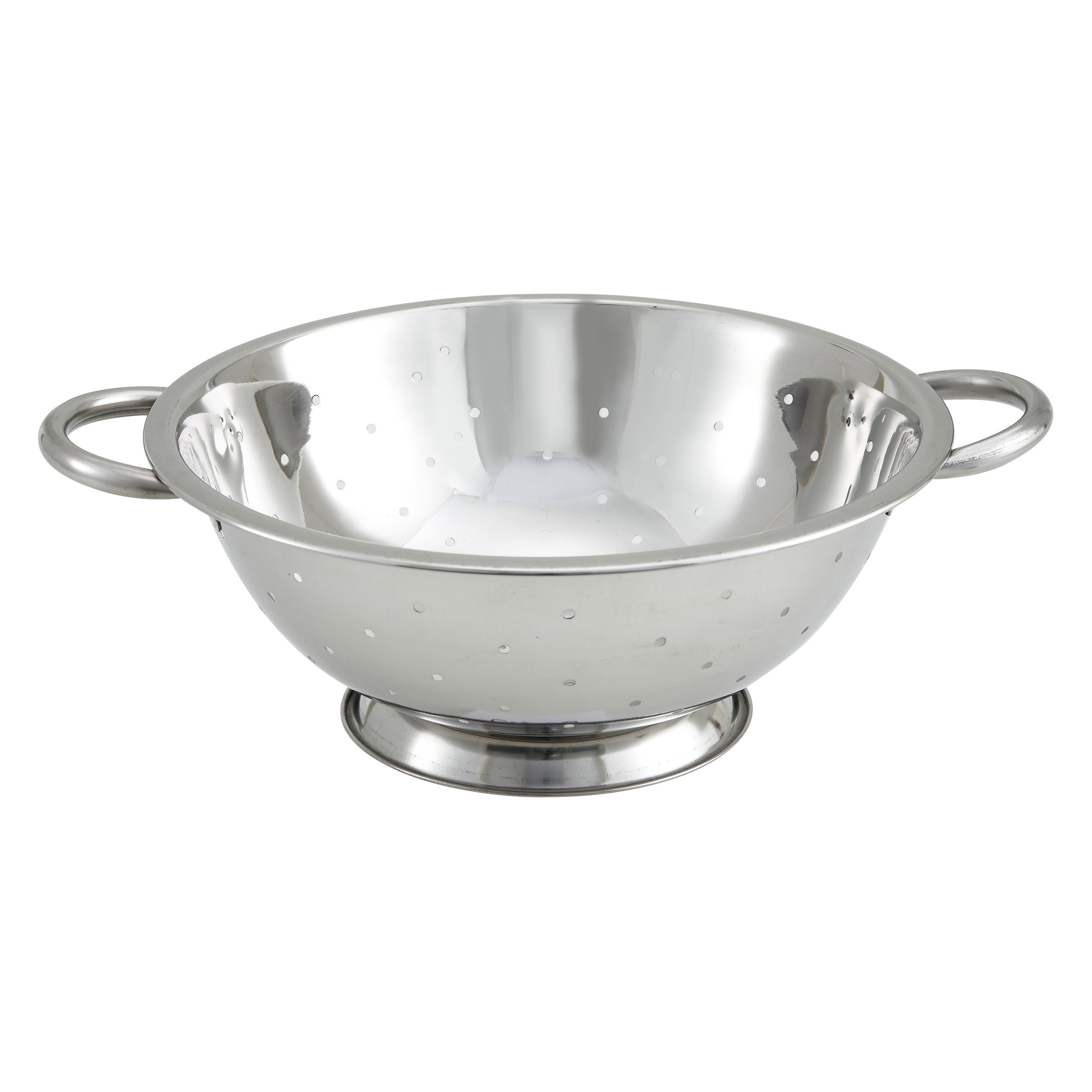 Winco COD-3 Stainless Steel 3 Qt. Colander 10"