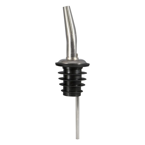 Winco CR-285P Bar Maid Stainless Steel Medium Speed Pourers, Tapered with Poly Cork, No Screen (12/Pack)