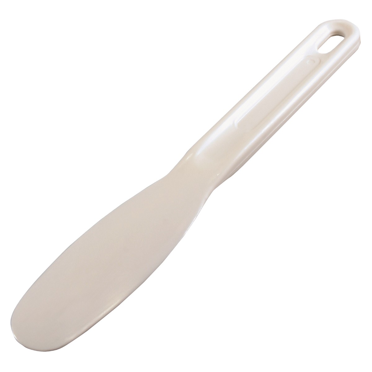 Winco CR-925 Bar Maid White Nylon Spreader with Short Handle 7-3/4" - 1 dozen