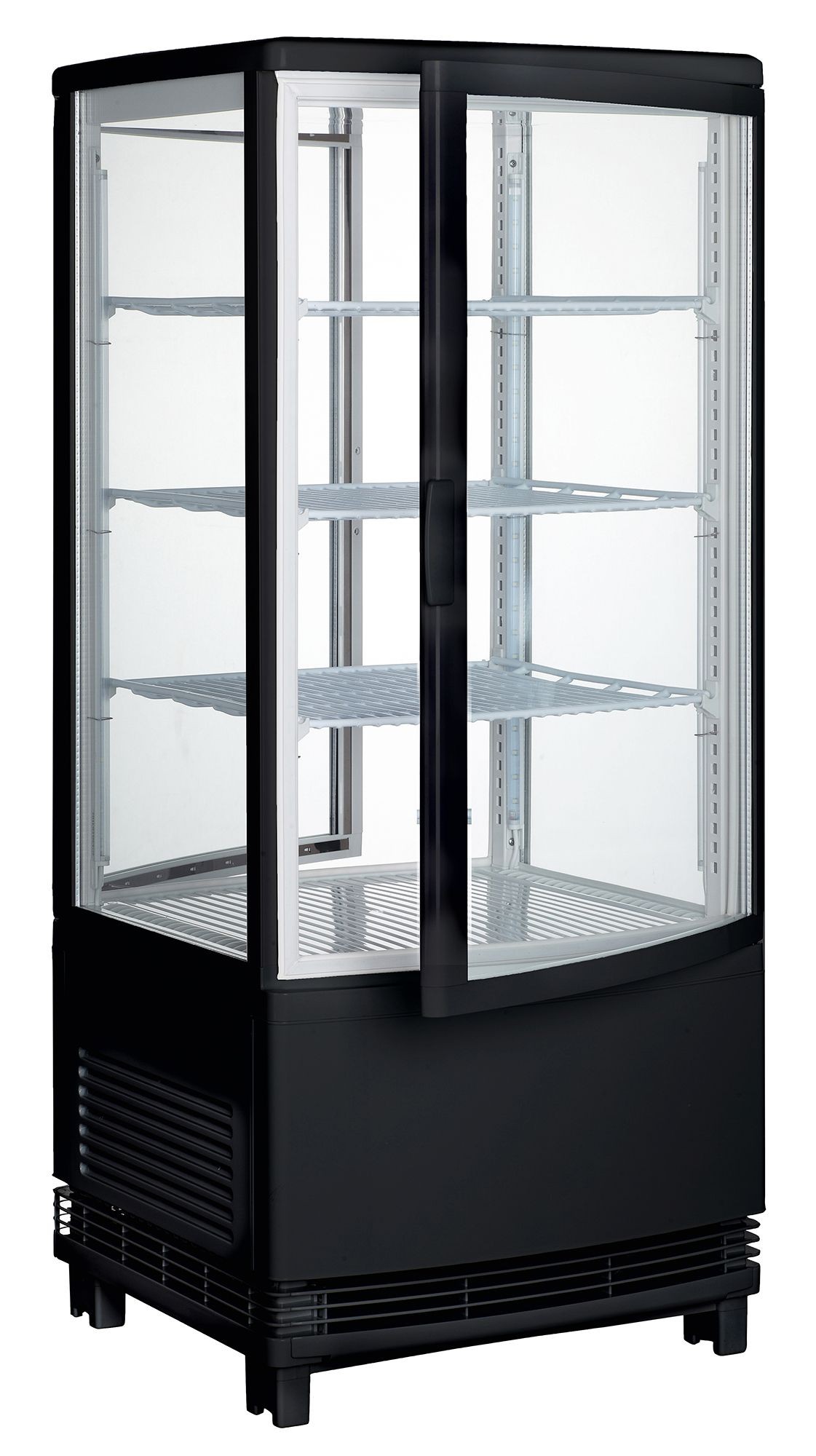 Winco CRD-1K Countertop Refrigerated Beverage Display, Black