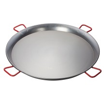 Winco CSPP-35 Polished Carbon Steel 35-1/2&quot; Paella Pan