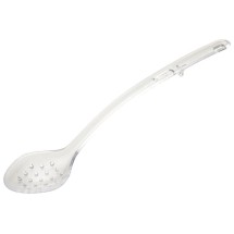 Winco CVPS-15C Clear 15&quot; Polycarbonate Perforated Serving Spoon