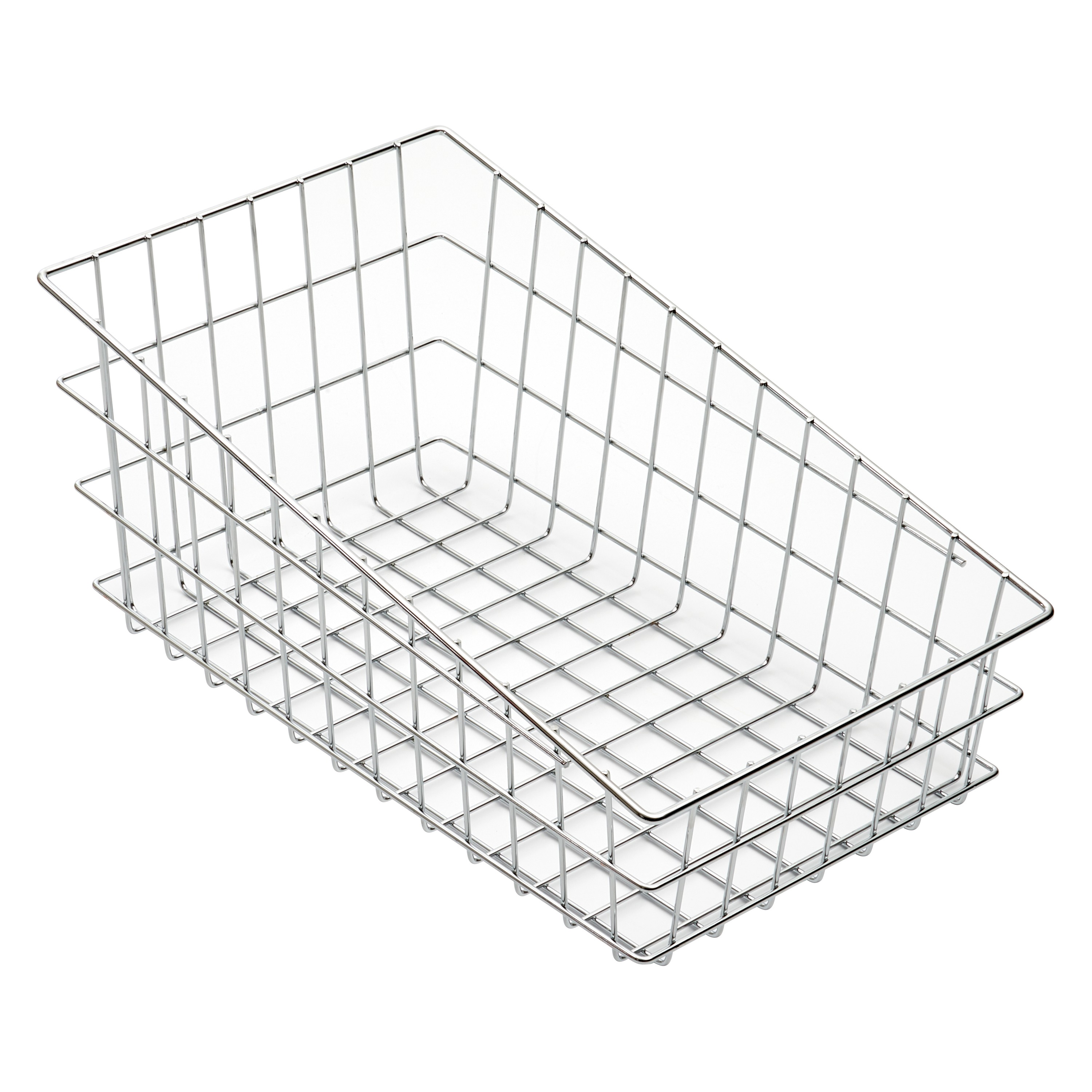 Winco DB-1911 Slant Top Wire Bagel / Pastry Basket 18-1/2" x 11" x 8"