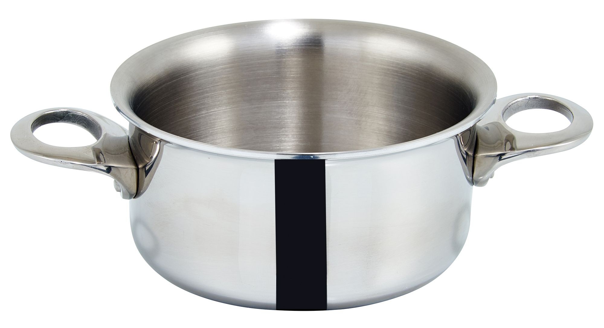 Winco DCCR-3S 3.75" Try-Ply Stainless Steel 15 oz. Mini Casserole