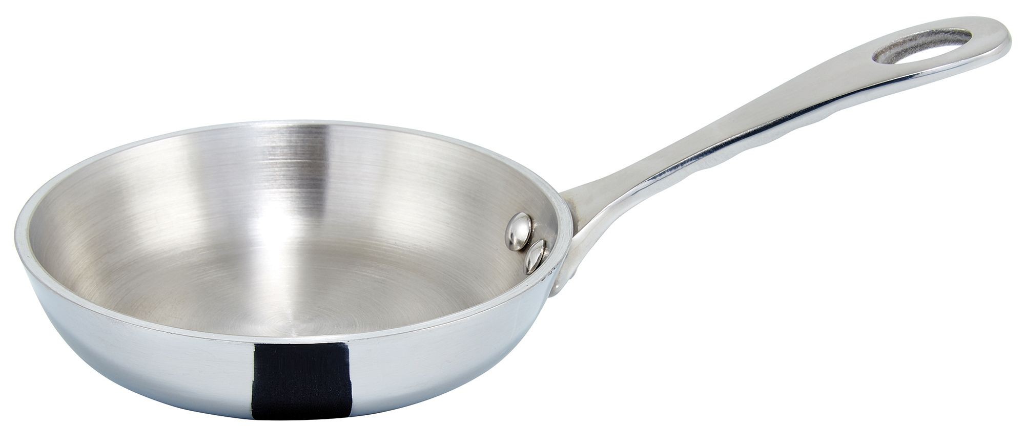 Winco DCFP-4S 4" Try-Ply Stainless Steel 5 oz. Mini Fry Pan